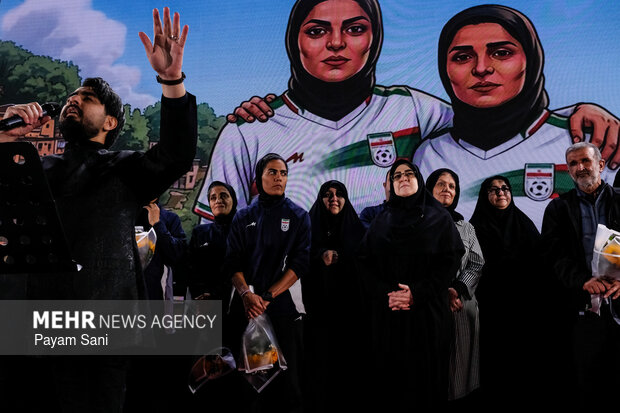 مراسم استقبال از تیم ملی فوتبال زنان