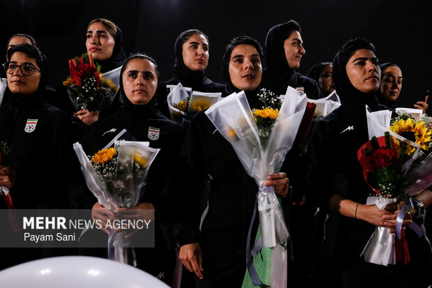 مراسم استقبال از تیم ملی فوتبال زنان