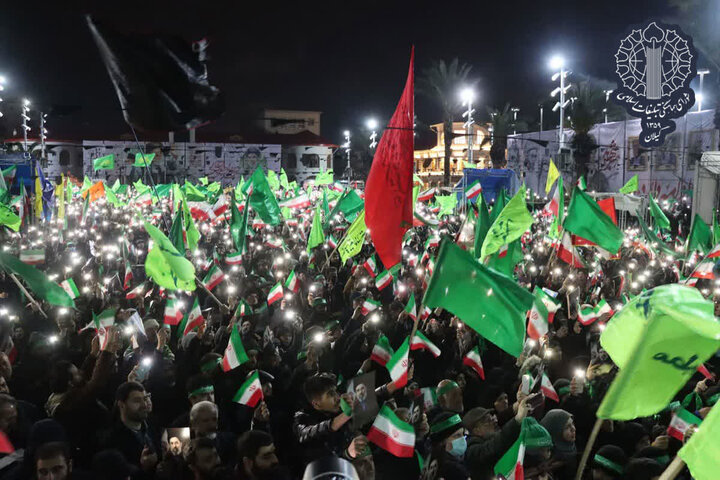تحویل سال جدید در میادین، مساجد، بقاع متبرکه و گلزارهای شهدای گیلان