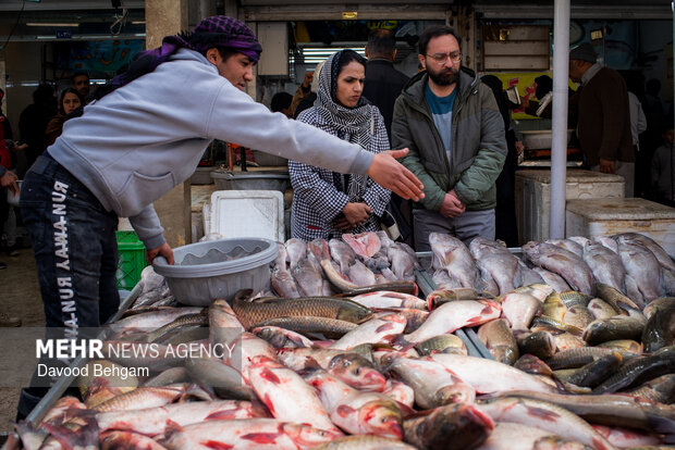 بازار ماهی شب عید در مشهد