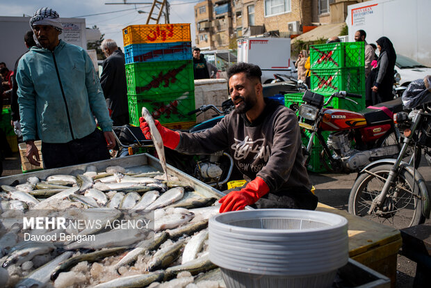 بازار ماهی شب عید در مشهد