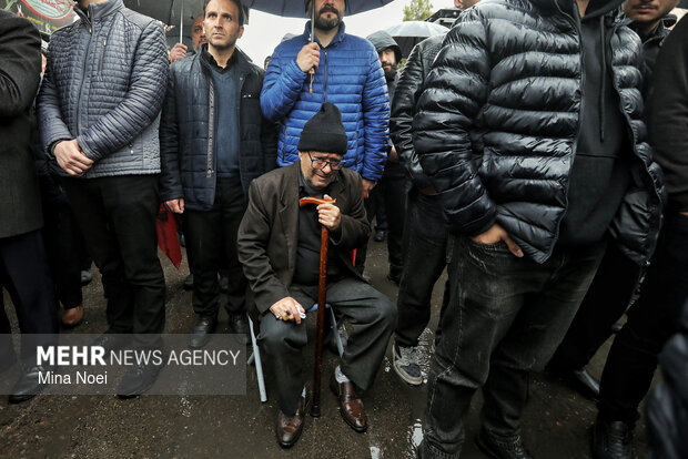 تشییع و تدفین ۱۳ بسیجی شهید محله قراملک تبریز