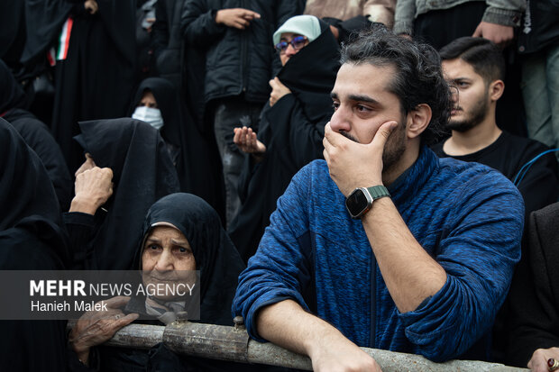 تشییع پیکر شهدای ناو دنا در گرگان