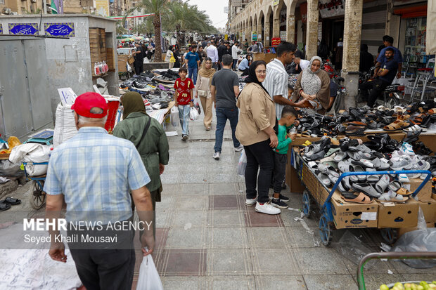 بازار اهواز در ساعات پایانی سال ۱۴۰۴