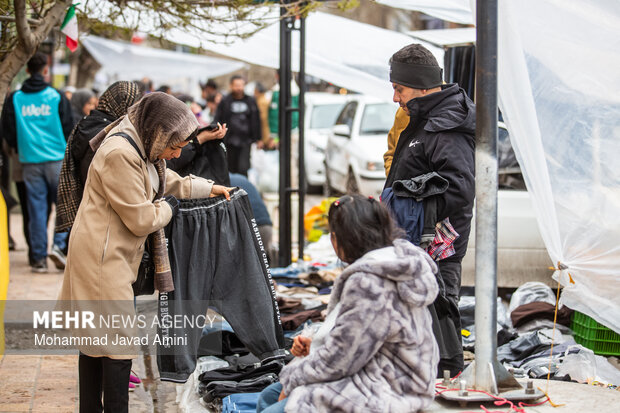 بازار قزوین در ساعات پایانی سال ۱۴۰۴