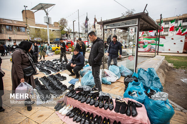 بازار قزوین در ساعات پایانی سال ۱۴۰۴