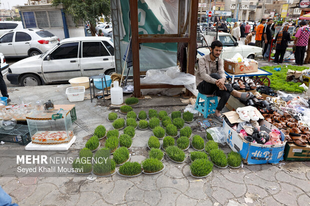 بازار اهواز در ساعات پایانی سال ۱۴۰۴