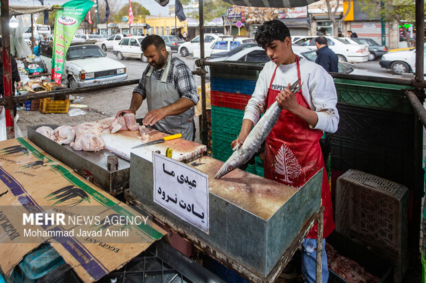 بازار قزوین در ساعات پایانی سال ۱۴۰۴