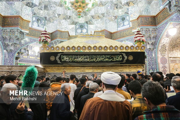 تحویل سال جدید در حرم حضرت معصومه (س)
