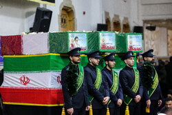 مراسم وداع با شهید سید اسماعیل خطیب در قم