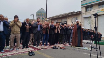 اقامه نماز عید سعید فطر در آستانه اشرفیه 