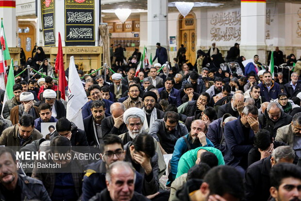 مراسم وداع با شهبد سید اسماعیل خطیب در قم