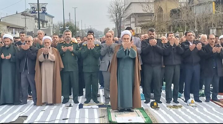 نماز عید سعید فطر در گیلان اقامه شد