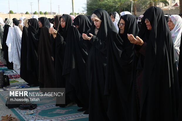 نماز عید سعید فطر در ایرانشهر