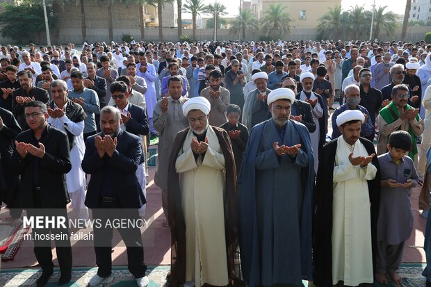 نماز عید سعید فطر در ایرانشهر