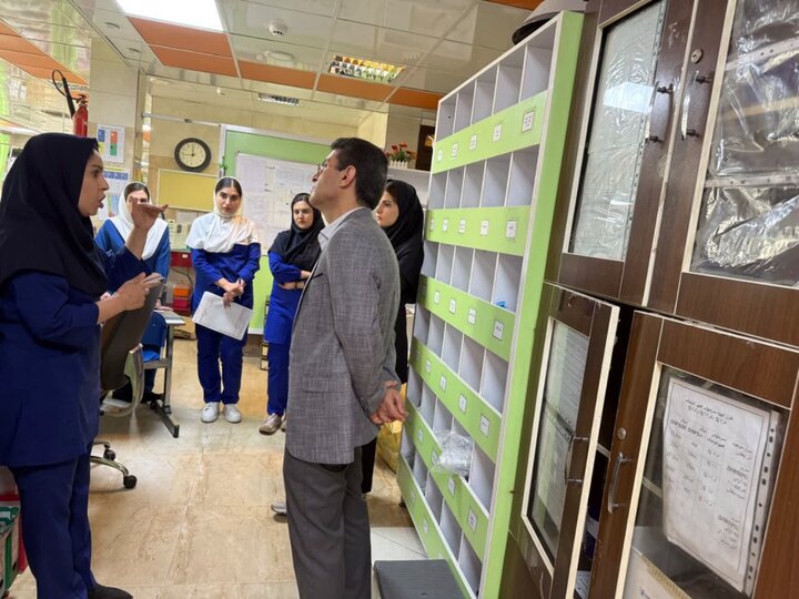 حضور میدانی برای ارزیابی خدمات درمانی در بیمارستان‌های خرم‌آباد