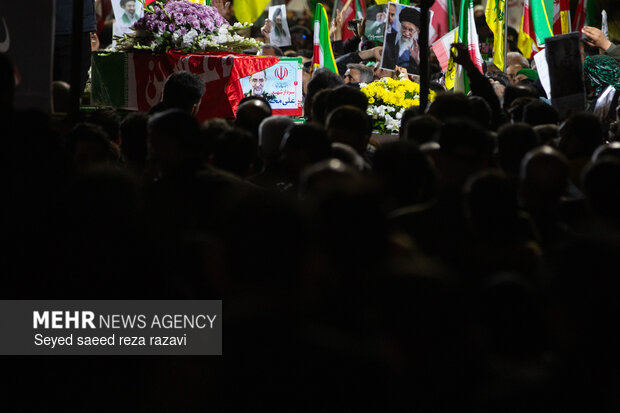 مراسم وداع با پیکر سردار شهید علی‌محمد نائینی