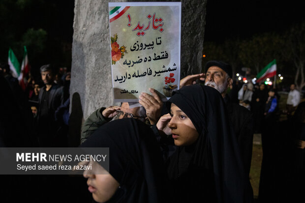 مراسم وداع با پیکر سردار شهید علی‌محمد نائینی