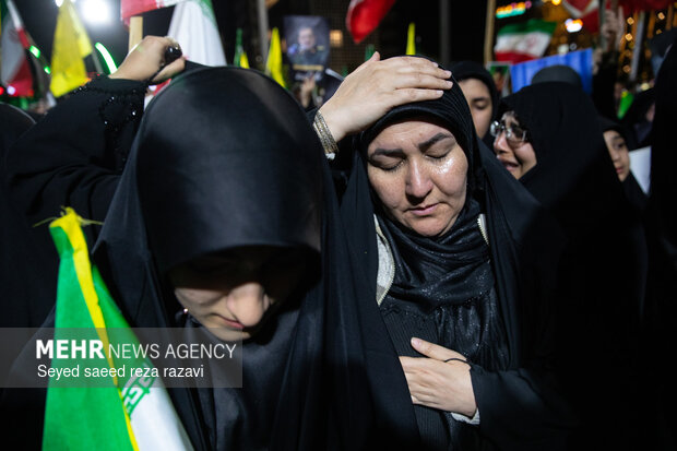 مراسم وداع با پیکر سردار شهید علی‌محمد نائینی