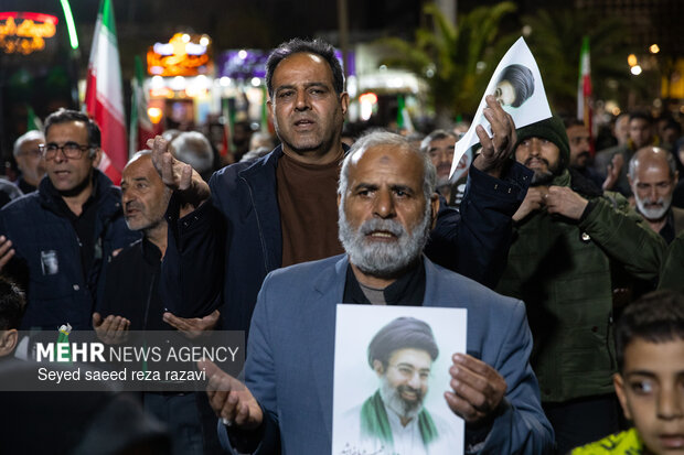 مراسم وداع با پیکر سردار شهید علی‌محمد نائینی