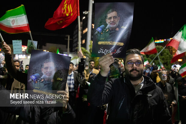 مراسم وداع با پیکر سردار شهید علی‌محمد نائینی