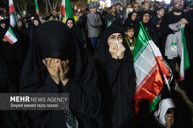 مراسم وداع با پیکر سردار شهید علی‌محمد نائینی