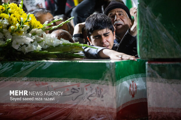 مراسم وداع با پیکر سردار شهید علی‌محمد نائینی