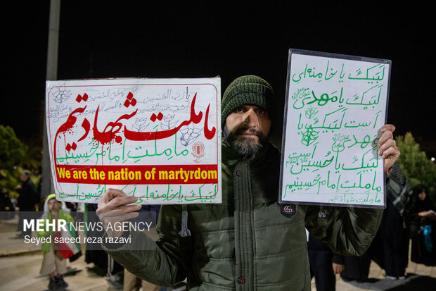 مراسم وداع با پیکر سردار شهید علی‌محمد نائینی