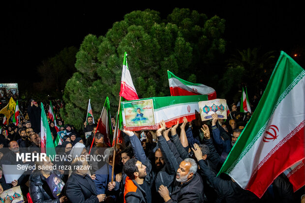 مراسم وداع با پیکر سردار شهید علی‌محمد نائینی