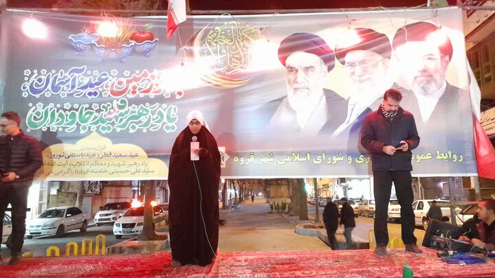 شبی از همدلی و اقتدار در قروه؛از فریادهای استکبارستیز تا زمزمههای دعا