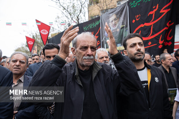مراسم تشیع  پیکر سردار شهید علی‌محمد نائینی در کاشان