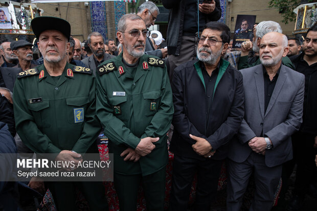 مراسم تشیع  پیکر سردار شهید علی‌محمد نائینی در کاشان