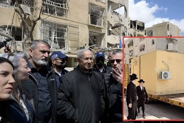 حضور نتانیاهو در «عراد» با استفاده از پناهگاه سیار خبرساز شد
