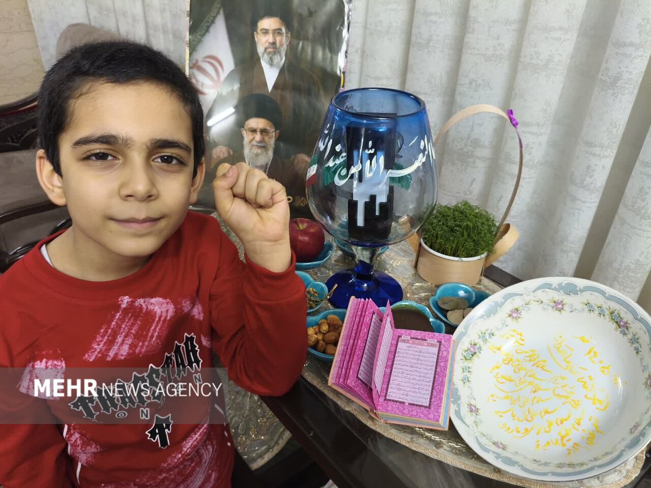 سفره‌های هفت‌سین شهدایی؛ «قاب‌های ماندگار» به یاد رهبر شهید انقلاب
