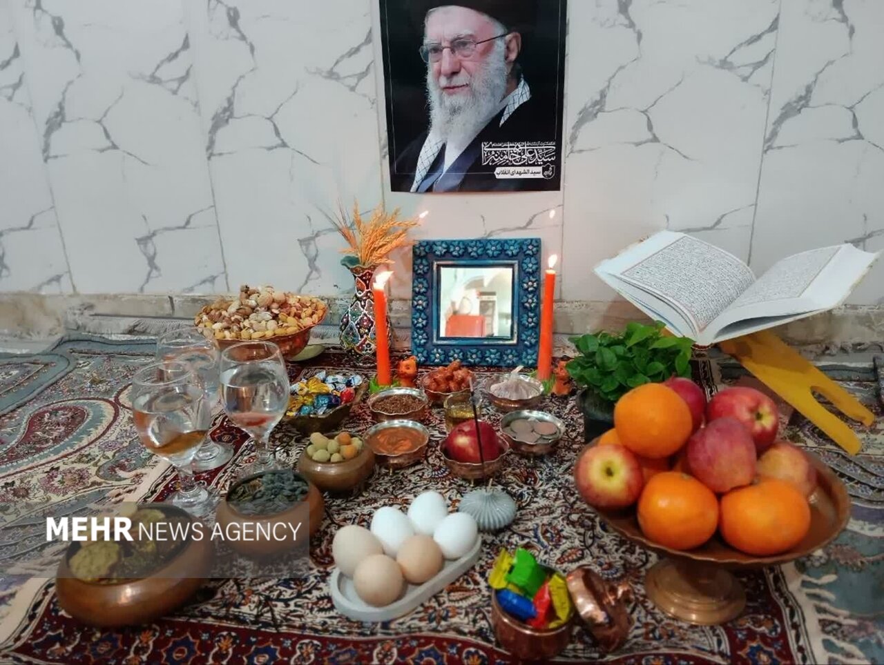 سفرههای هفتسین شهدایی؛ «قابهای ماندگار» به یاد رهبر شهید انقلاب