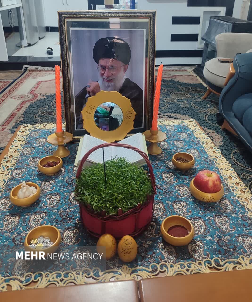سفره‌های هفت‌سین شهدایی؛ «قاب‌های ماندگار» به یاد رهبر شهید انقلاب