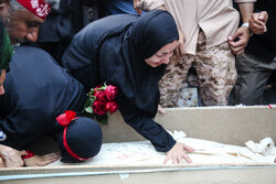 وداع با پیکر شهید «ابراهیم شمس‌الدینی» در جاسک