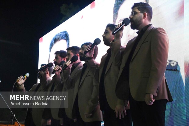 وداع با پیکر مطهر ۳ شهید در بیرجند