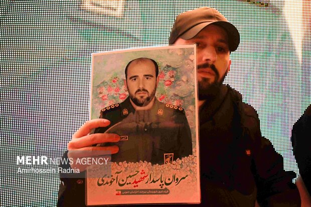 وداع با پیکر مطهر ۳ شهید در بیرجند