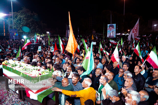 مراسم وداع با شهید «سید محمدرضا موسوی» در بوشهر