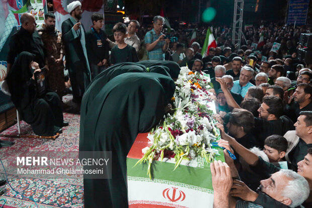 مراسم وداع با شهید «سید محمدرضا موسوی» در بوشهر