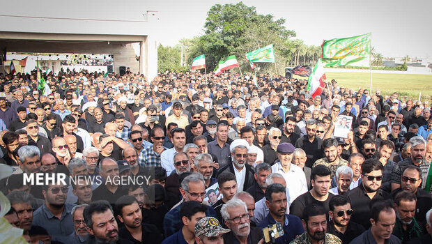 مراسم خاکسپاری شهید محمدرضا باصولی برگزار شد