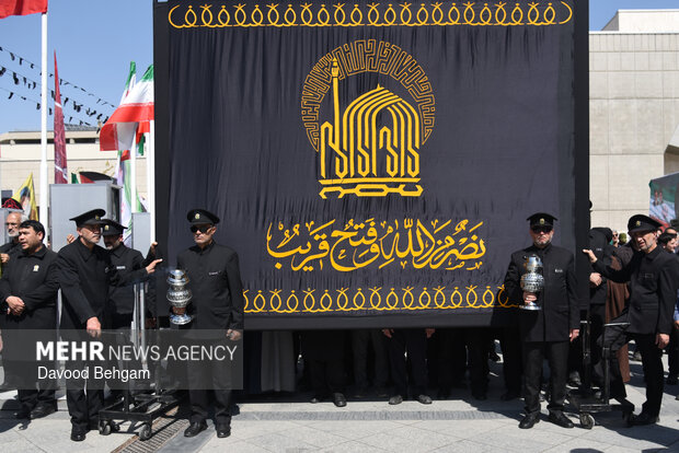 تشییع پیکر مطهر شهید «اسماعیل خطیب» در مشهد