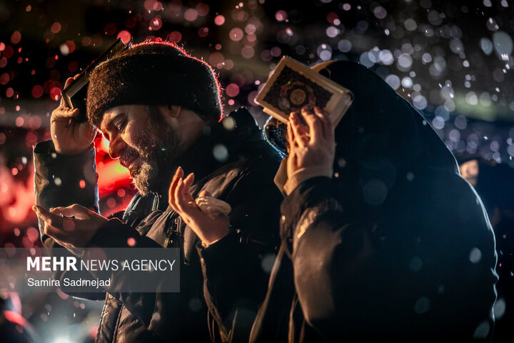 احیای شب بیست و یکم ماه مبارک رمضان در میدان شهید طهرانی مقدم تهران