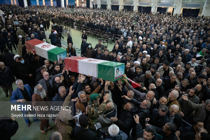 مراسم تشیع پیکر شهید حجت السلام سید اسماعیل خطیب