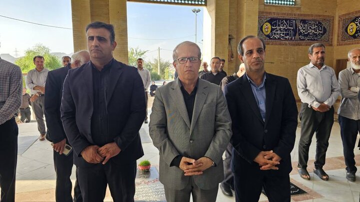 تشییع شهید «مجید بحرانی» دربندر دیر