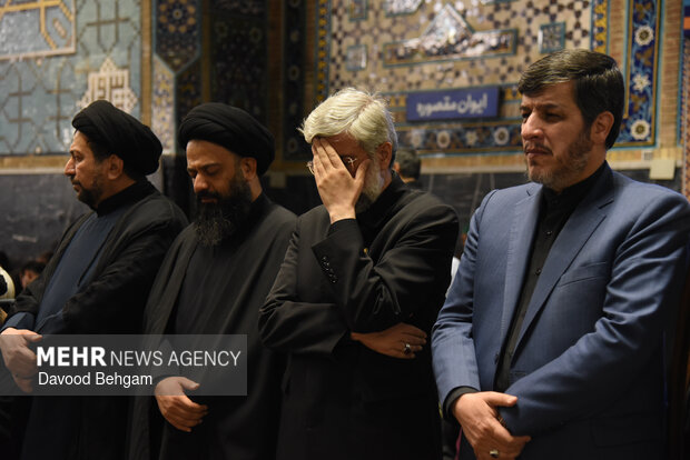 بزرگداشت شهیدان «لاریجانی، خطیب و شیرازی» در حرم رضوی