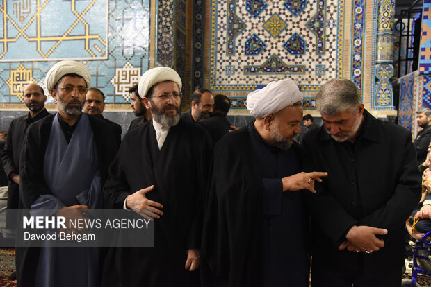 بزرگداشت شهیدان «لاریجانی، خطیب و شیرازی» در حرم رضوی