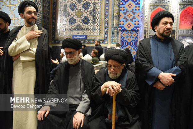 بزرگداشت شهیدان «لاریجانی، خطیب و شیرازی» در حرم رضوی
