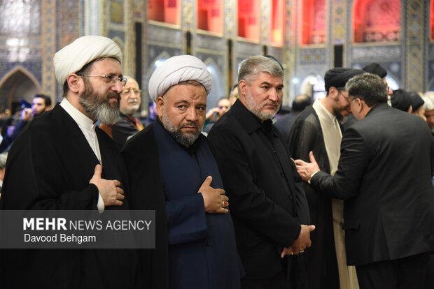 بزرگداشت شهیدان «لاریجانی، خطیب و شیرازی» در حرم رضوی